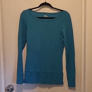 Teal women's thermal shirt